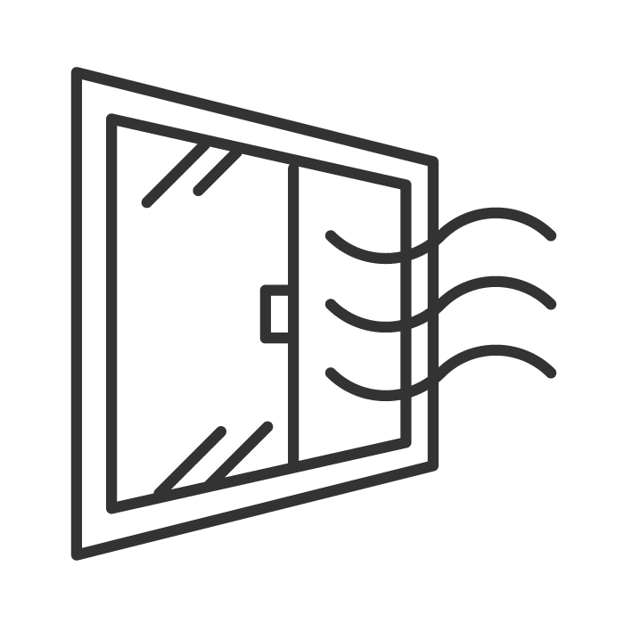 換気しているイラスト